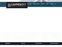 Tablet Screenshot of copperbayconstruction.com